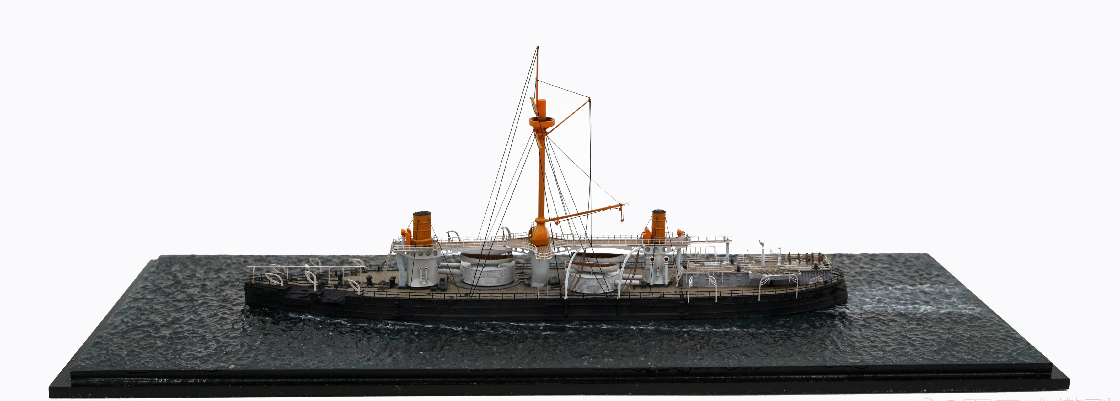 军模欣赏:研工坊 1/700 意大利海军 卡约杜里奥号铁甲舰,by 拒绝融化