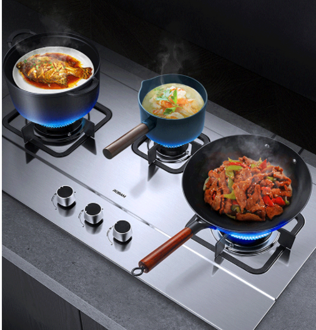 摘要:  老板三眼灶jzt-9g23和jzt-39b1a是比较好用的型号,体现了科技