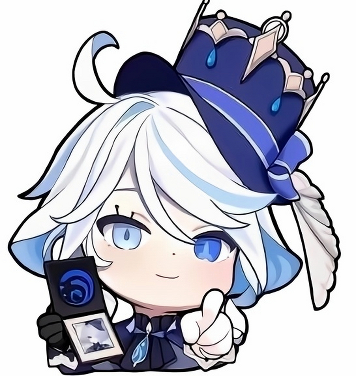 芙宁娜被旅行者荧捏脸:"你小子,来枫丹没你好果子吃"表情包[awsl][aws