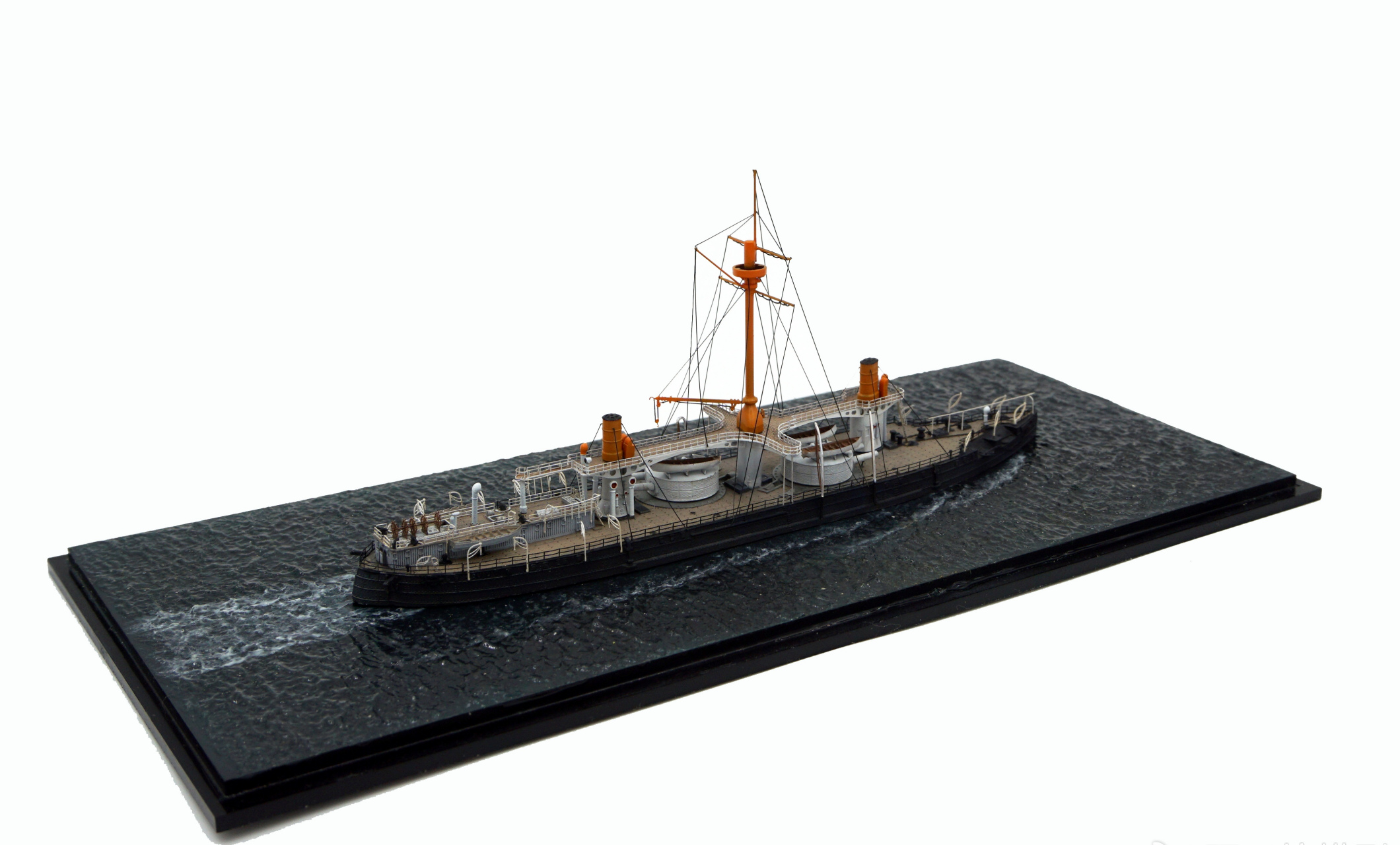 军模欣赏:研工坊 1/700 意大利海军 卡约杜里奥号铁甲舰,by 拒绝融化