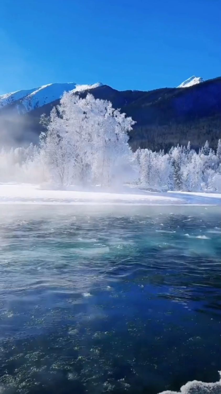 冬日喀纳斯,雪景如诗画