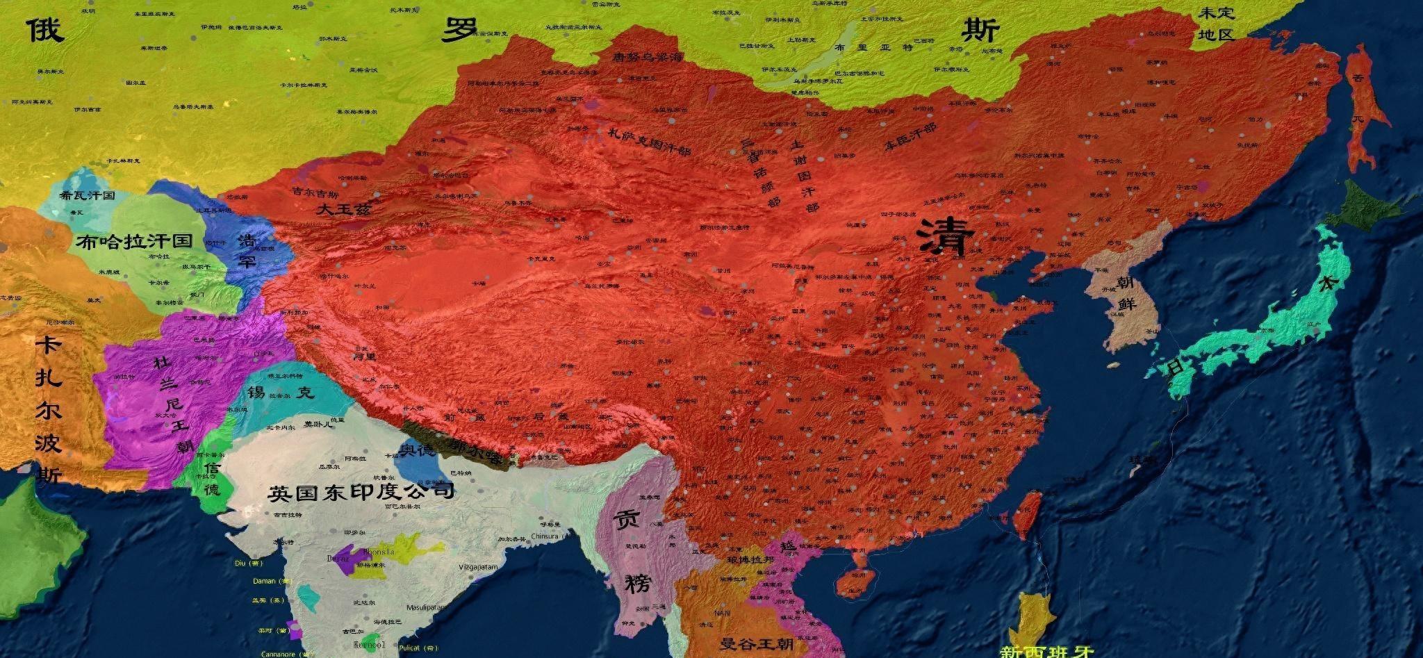 清朝为何能保住1100万领土,尽管丧失主权和大量土地?