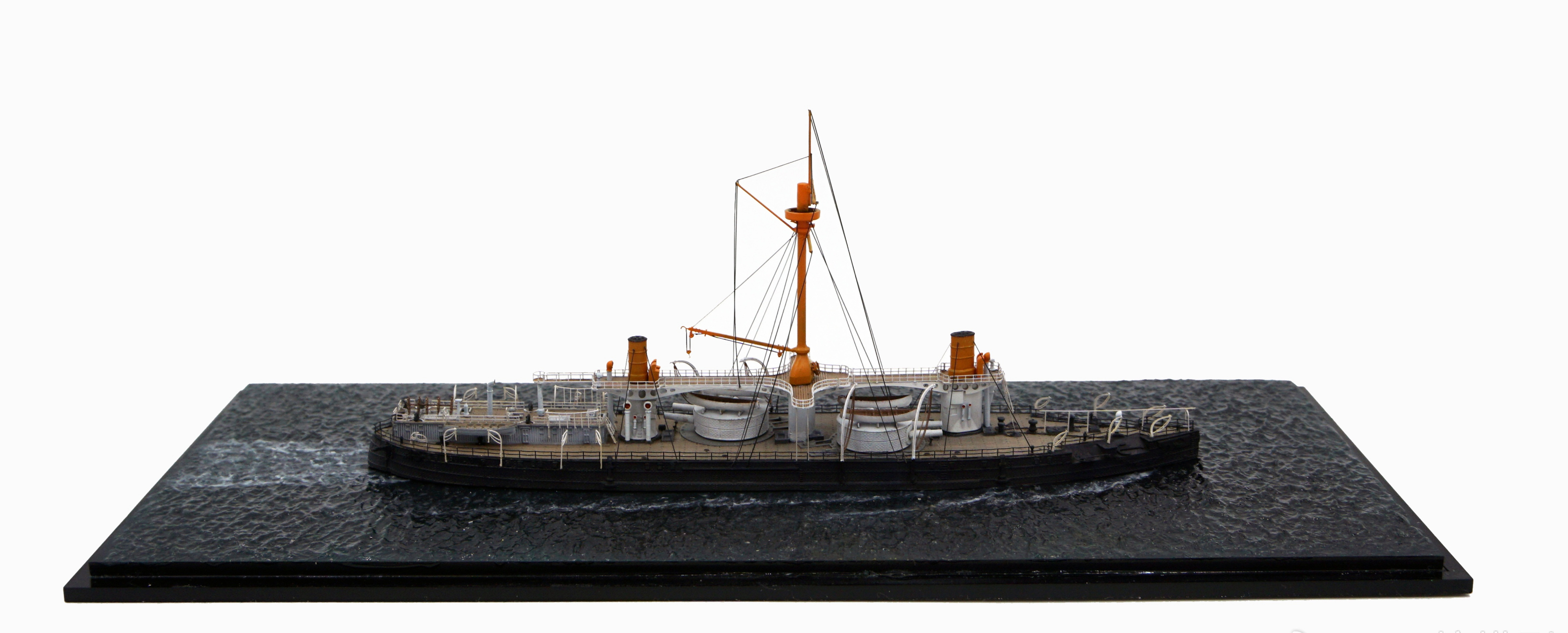 军模欣赏:研工坊 1/700 意大利海军 卡约杜里奥号铁甲舰,by 拒绝融化