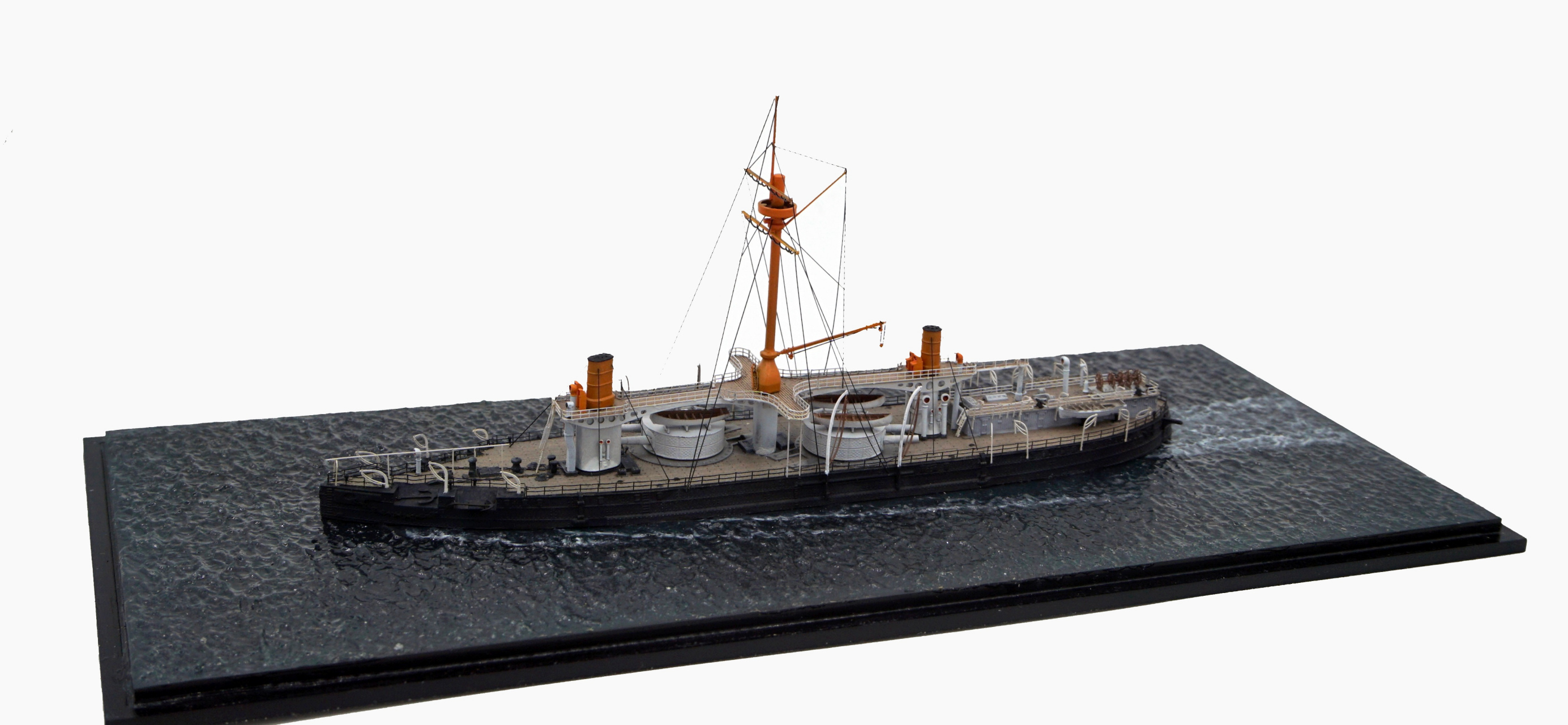 军模欣赏:研工坊 1/700 意大利海军 卡约杜里奥号铁甲舰,by 拒绝融化