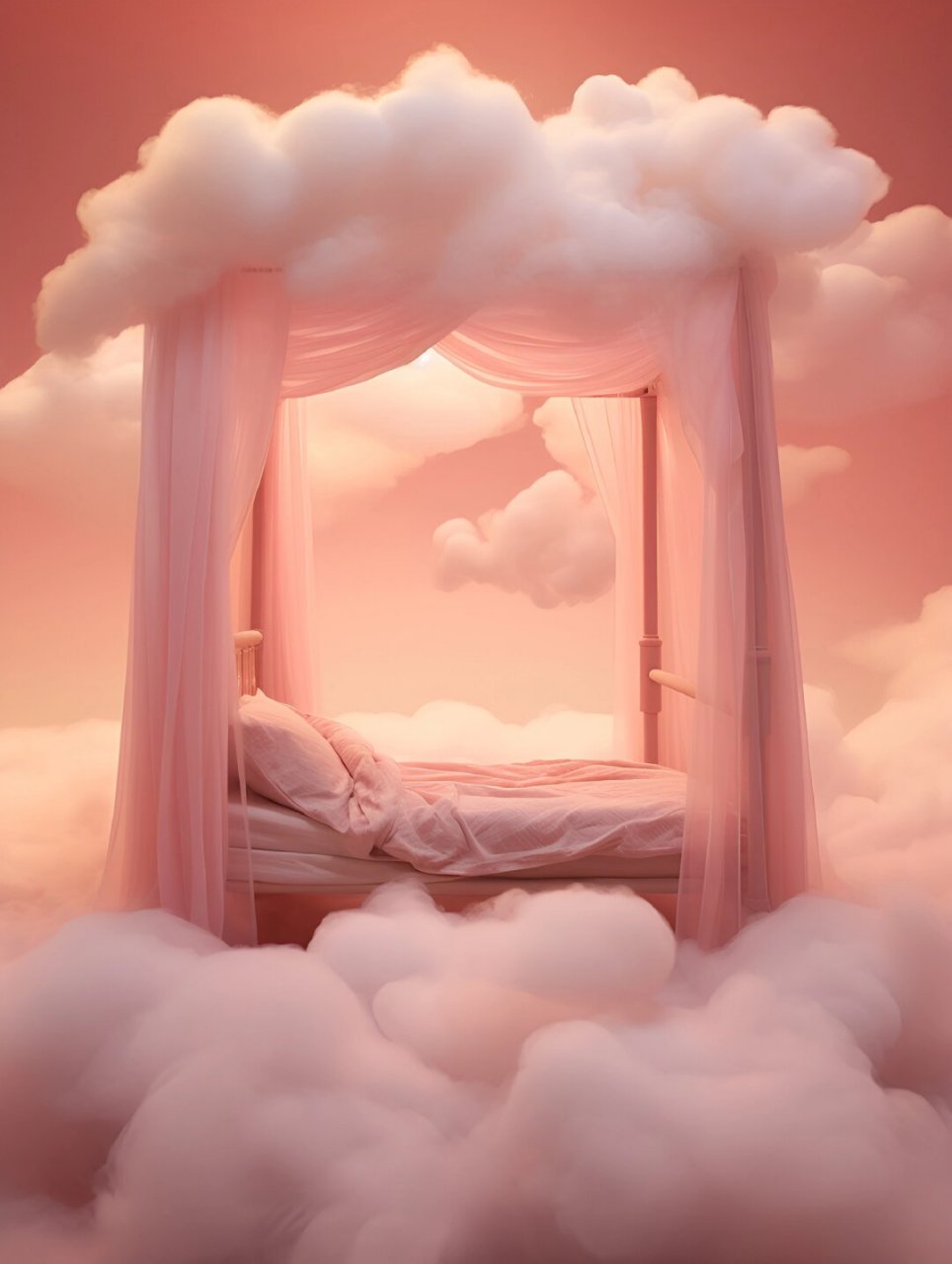 在这个粉色的卧室里,仿佛置身于一个梦幻的世界.