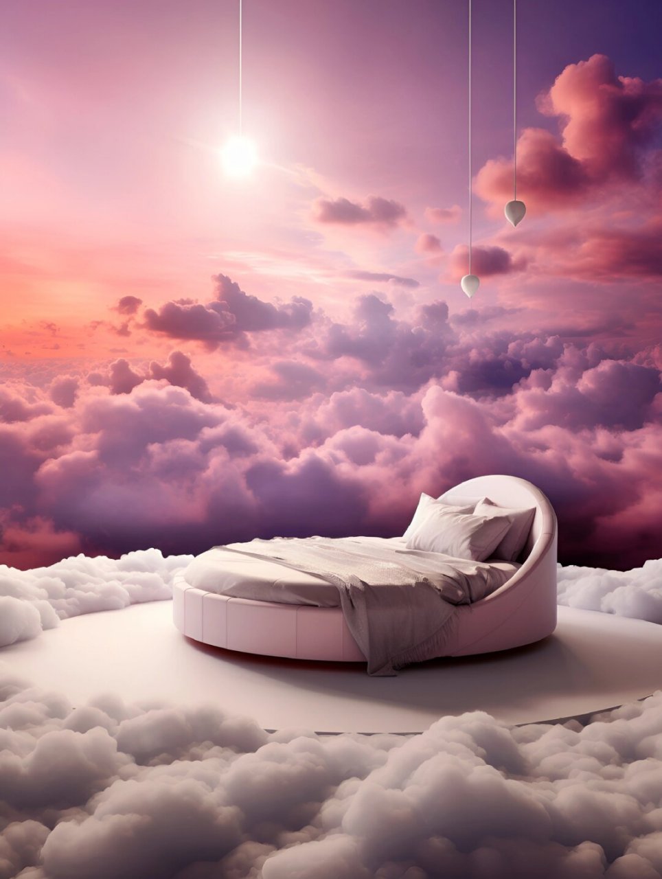 在这个粉色的卧室里,仿佛置身于一个梦幻的世界.