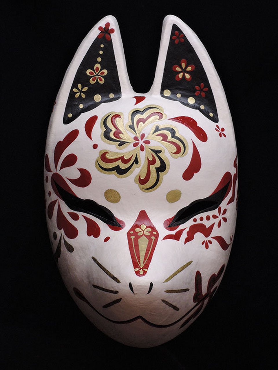 和风狐面 #优质短图文计划# #绘画# #绘画参考# #绘画素材# #面具