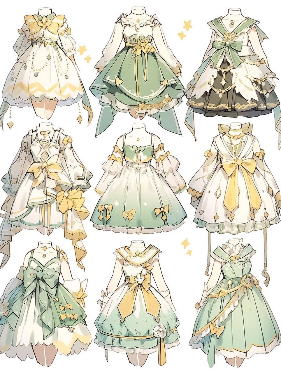 绿色系|小礼服裙