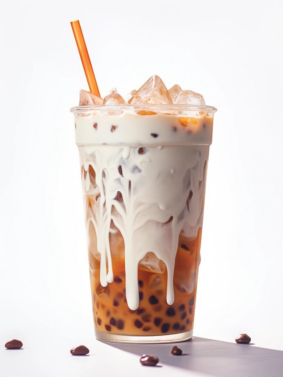 绘画素材—奶茶  看着跟真的一样,立马想来一杯了.