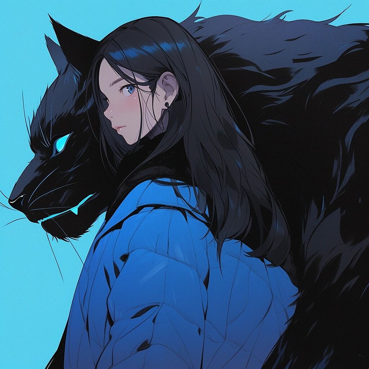 女生头像|拽姐跟克莱因蓝超配!  好看的女生头像