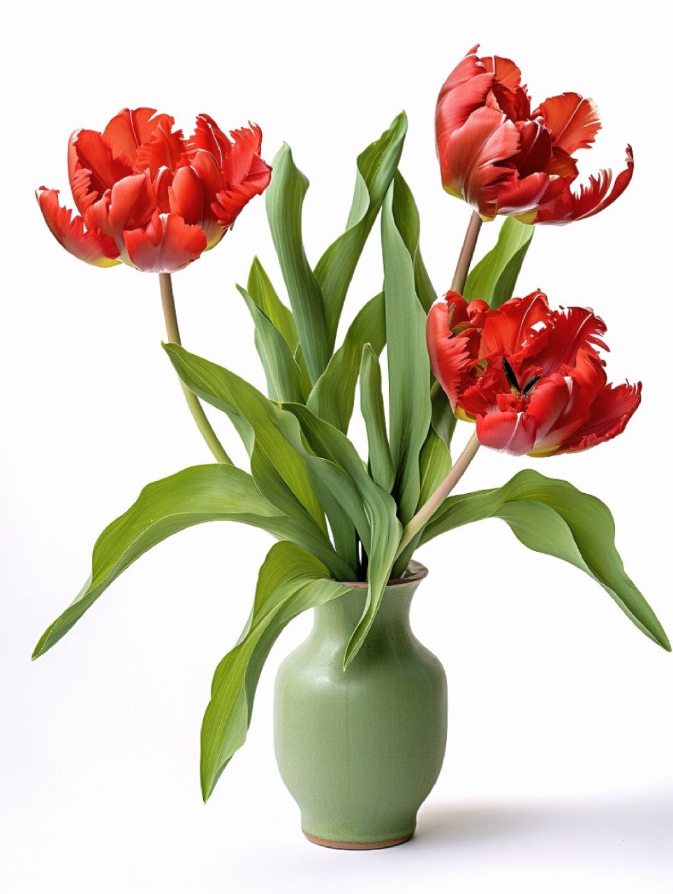 绘画素材—那些花儿,热烈的鹦鹉郁金香!