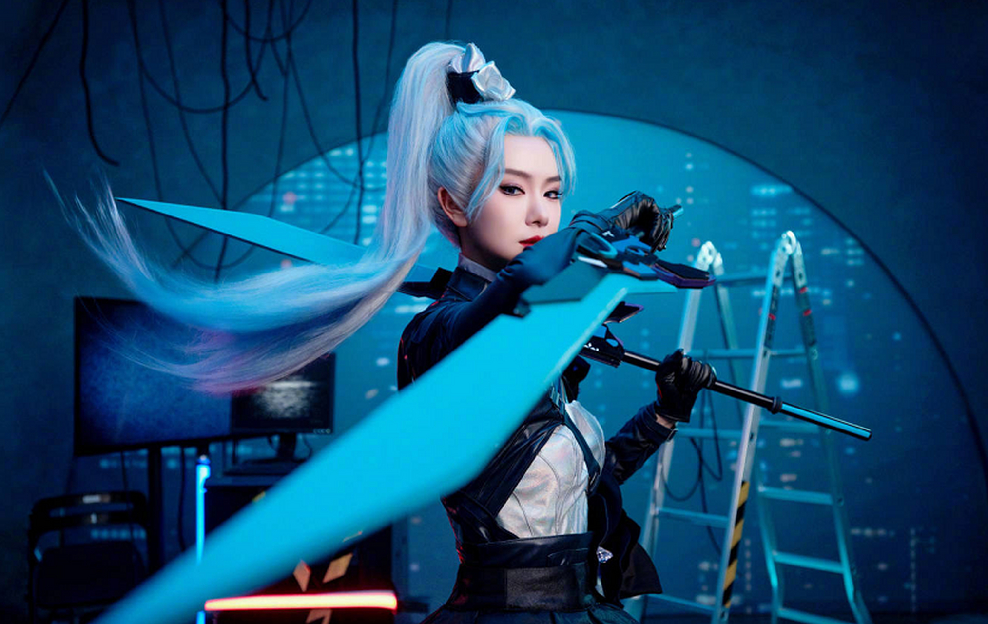 戚薇cos花木兰,真的很飒!