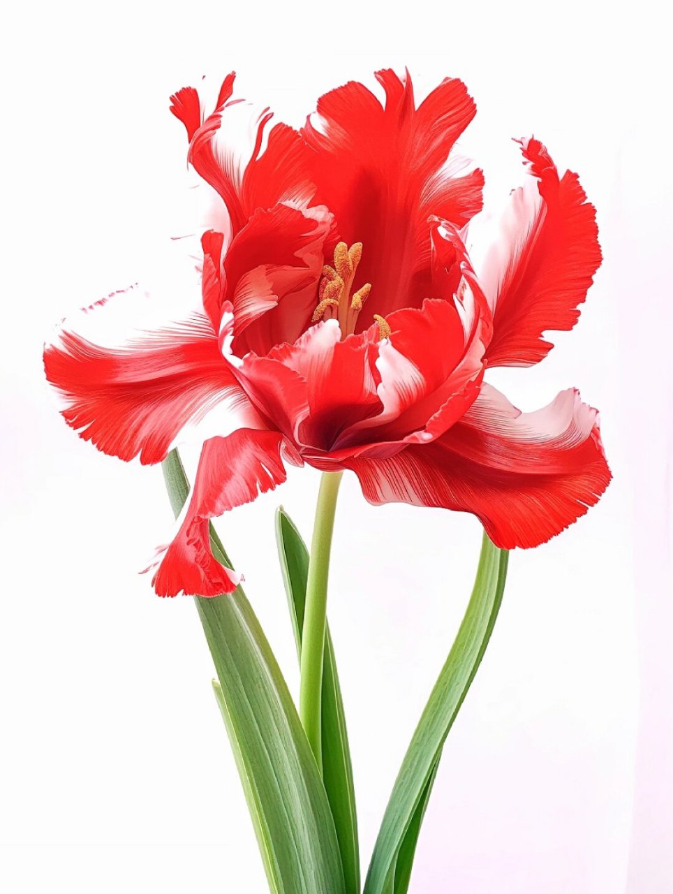 绘画素材—那些花儿,热烈的鹦鹉郁金香!