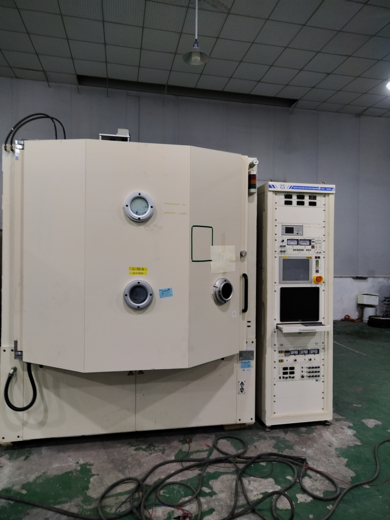 二手眼镜玻璃镀膜机/眼镜框架真空镀膜机/眼镜镜片防水防雾电镀机