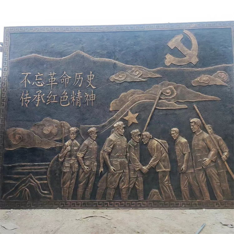 红色主题人物浮雕 英雄人物浮雕