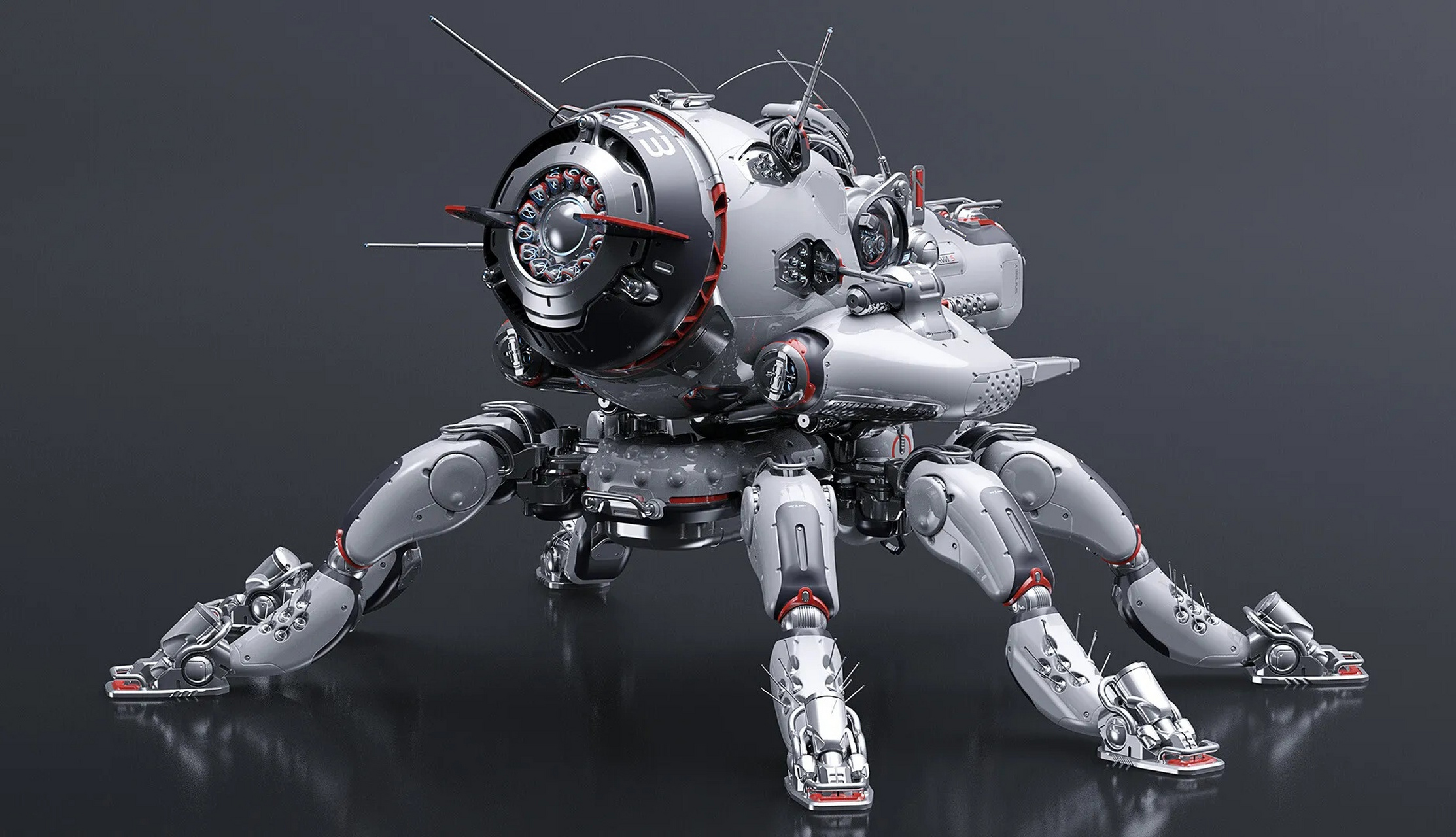 建模欣赏:一组多组作战机甲建模,适合多种地形使用,可搭载不同的武器