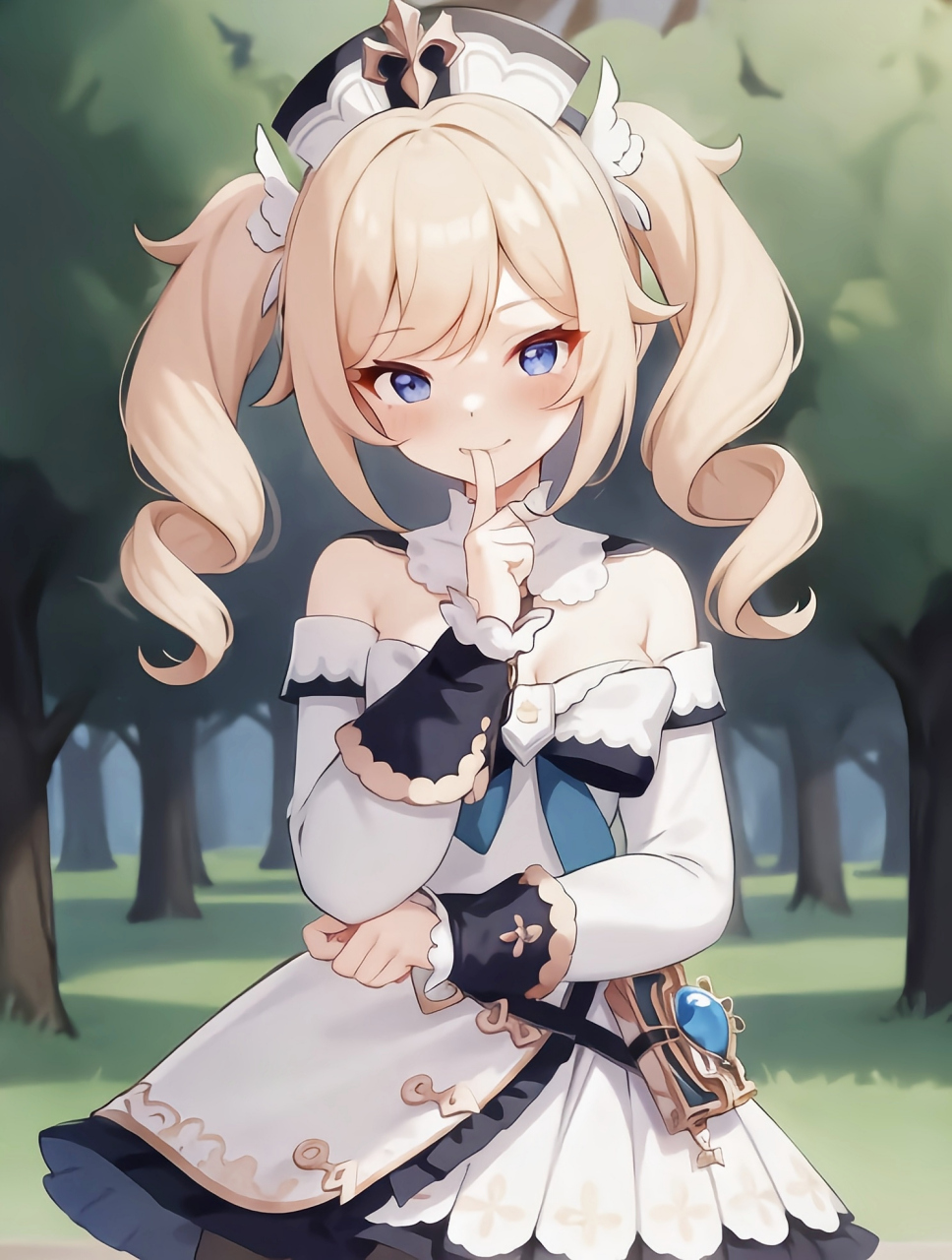 芭芭拉表情害羞地在吃手指,这是发生什么事了[滑稽]#原神