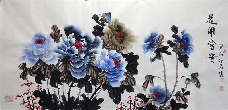 名家在线:李延录先生牡丹绘画精品欣赏