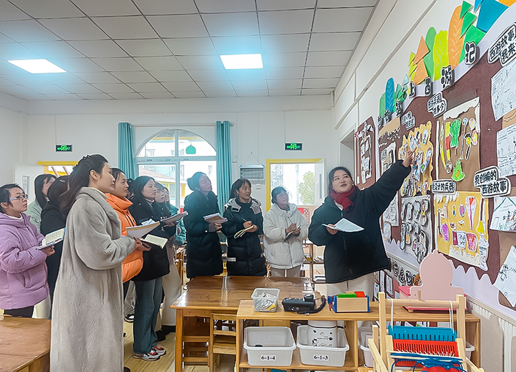 12月28日-29日,四川省广安市岳池县东湖幼儿园开展了主题墙评比活动