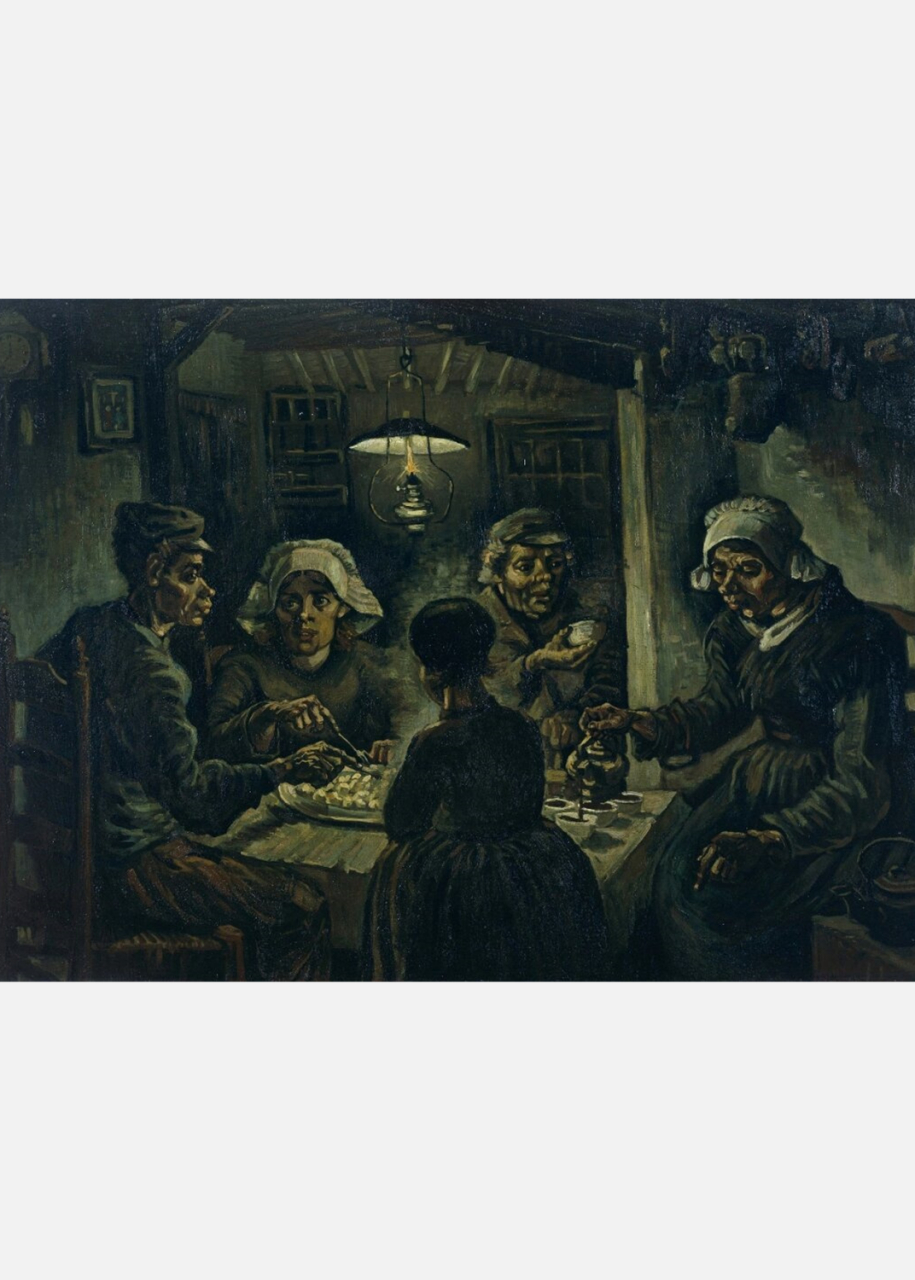 这幅油画以其深邃的情感和独特的画风吸引了无数观众