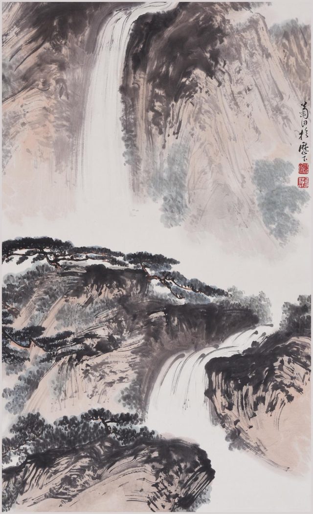 弭菊田国画作品赏析