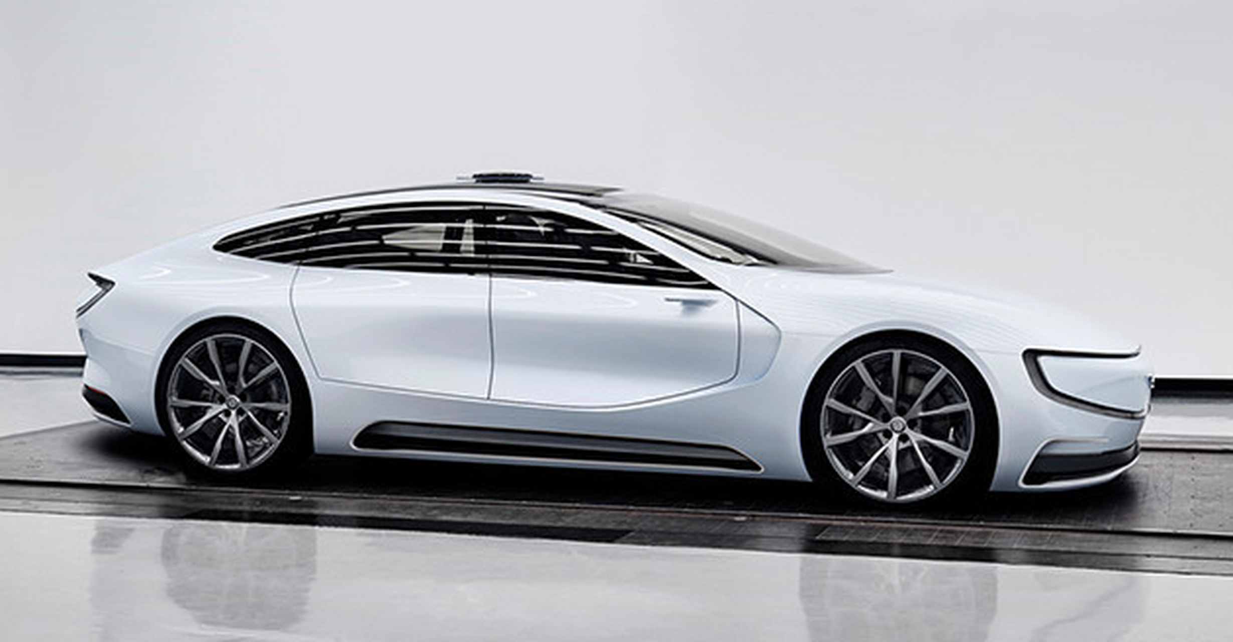 乐视大型概念车lesee静态鉴赏,除了浮夸的车头外,其余设计表现相当不