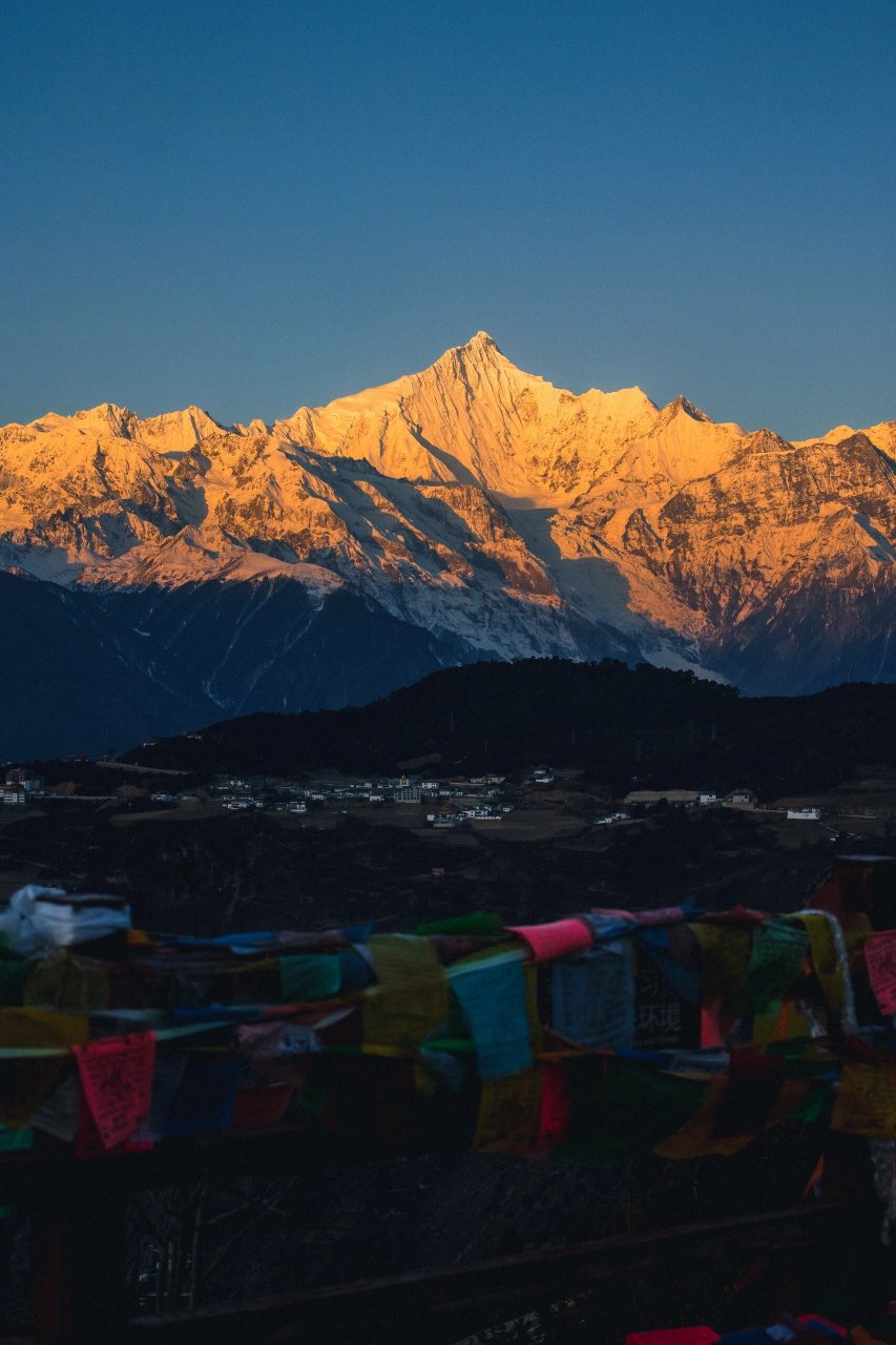 梅里雪山图片 观景点图片