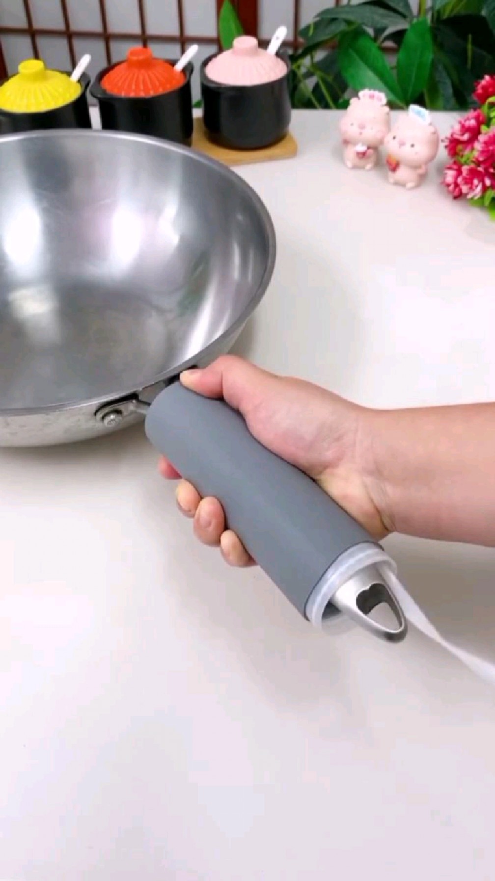 冬天煮饭必备的锅把手防烫套.