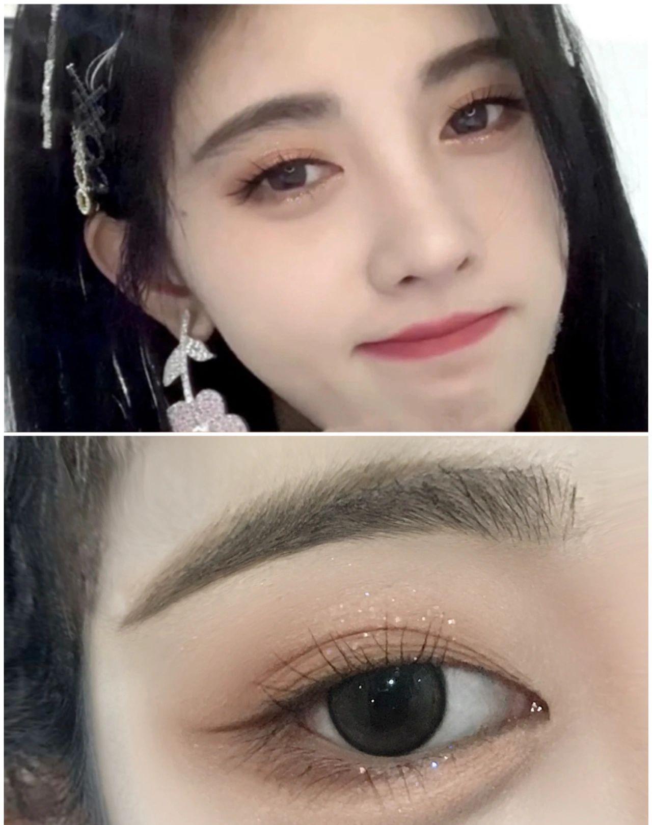 内双眼妆|鞠婧祎纯欲卧蚕眼妆消肿大眼术 小鞠这张图好可爱啊,显得