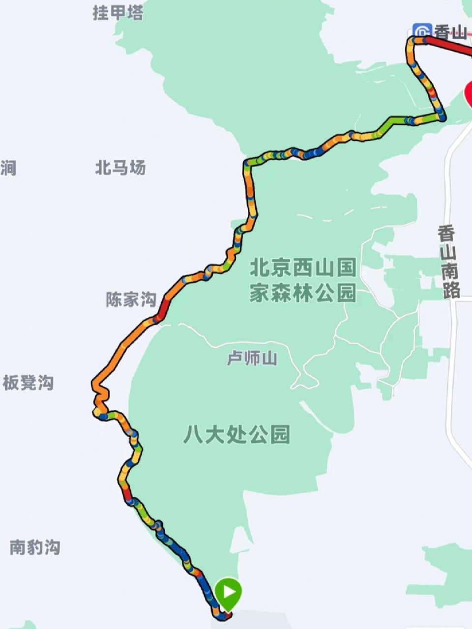 香八拉经典徒步路线图图片