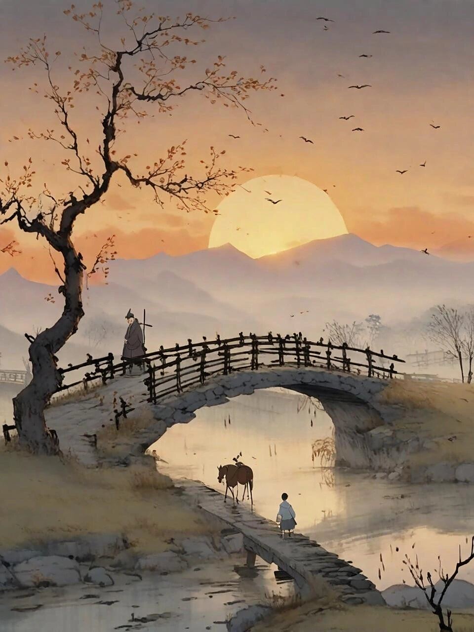 今天,让我们一起欣赏这首经典的《越调·天净沙·秋思》