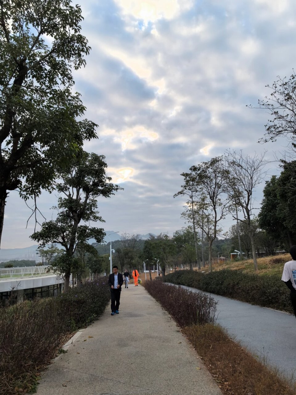石岩湖森林公园环湖碧道  这条碧道蜿蜒曲折,环绕着波光粼粼的石岩湖