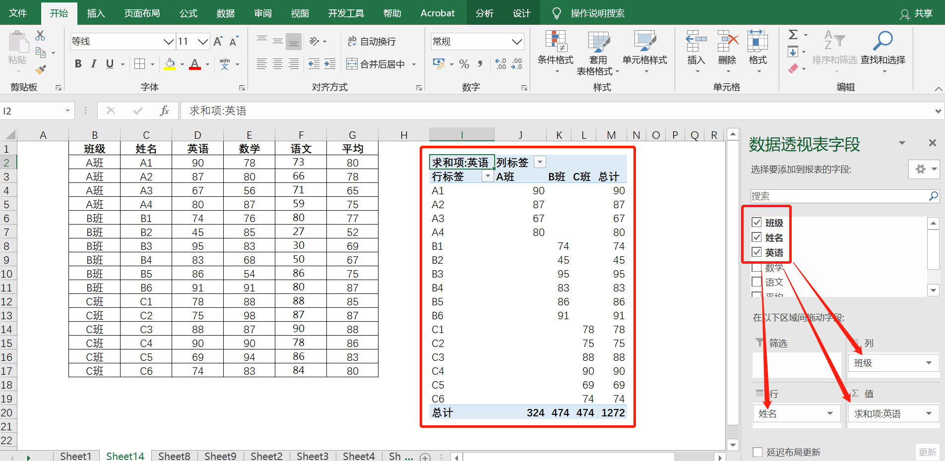 无法生成数据透视表