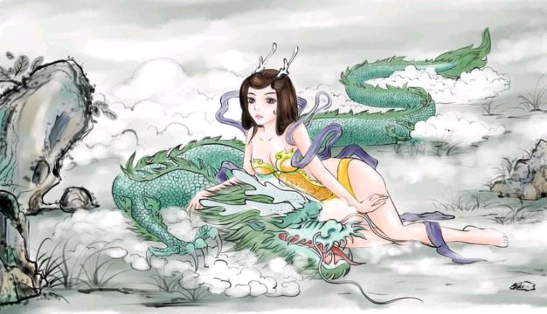 龙女原本是东海龙王的小女儿 ,生的是眉清目秀 ,聪明伶俐 ,深得龙王的