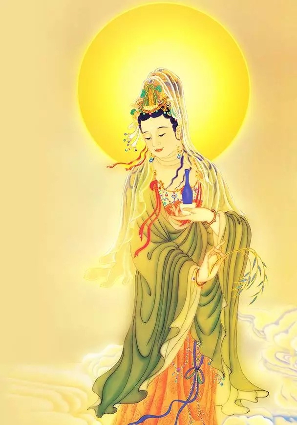 妙善公主画像,观音菩萨真身!菩萨保佑我!