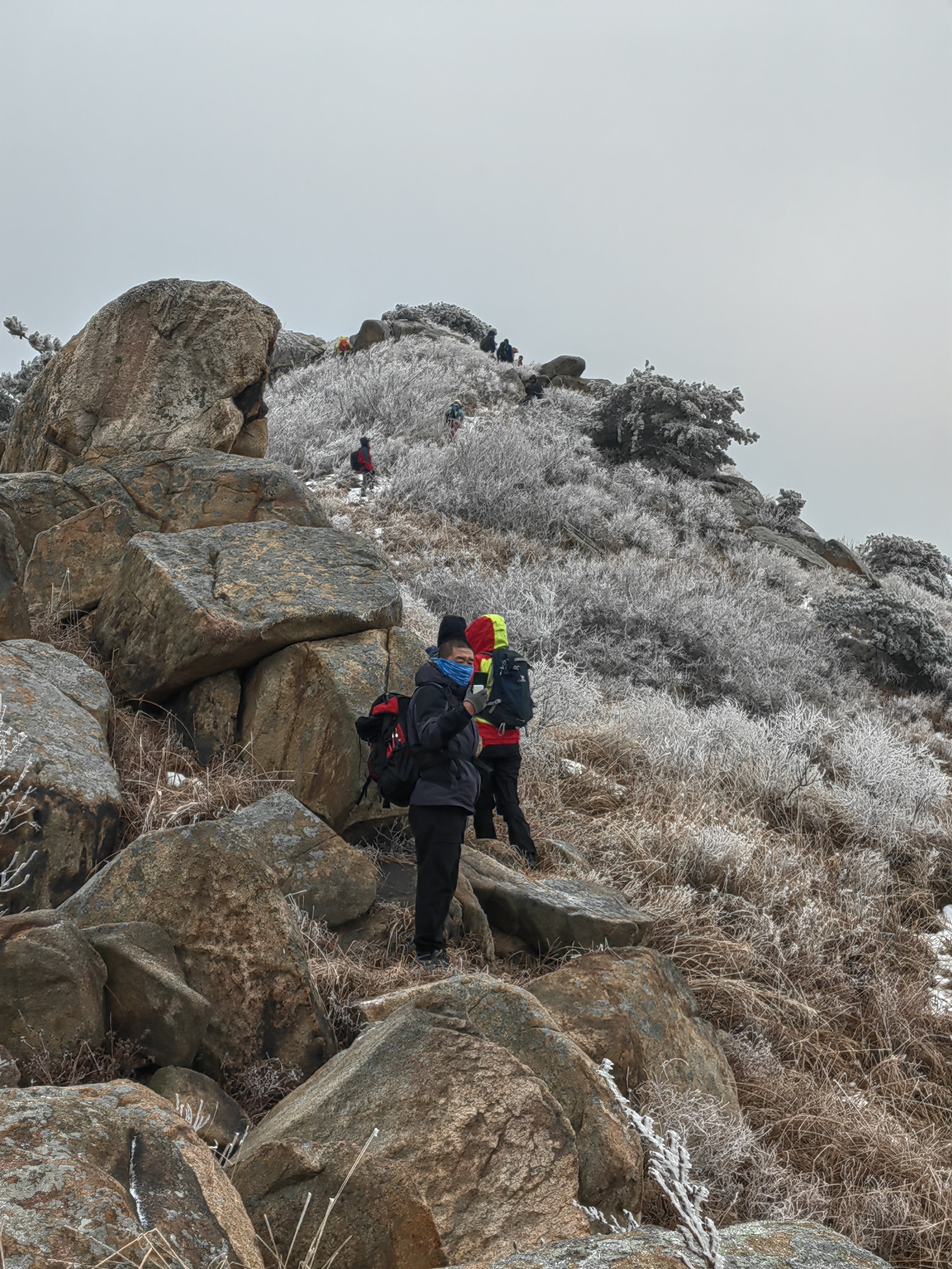 平度冰石涧观冰瀑,青山顶赏雾凇,冬日风景别样美