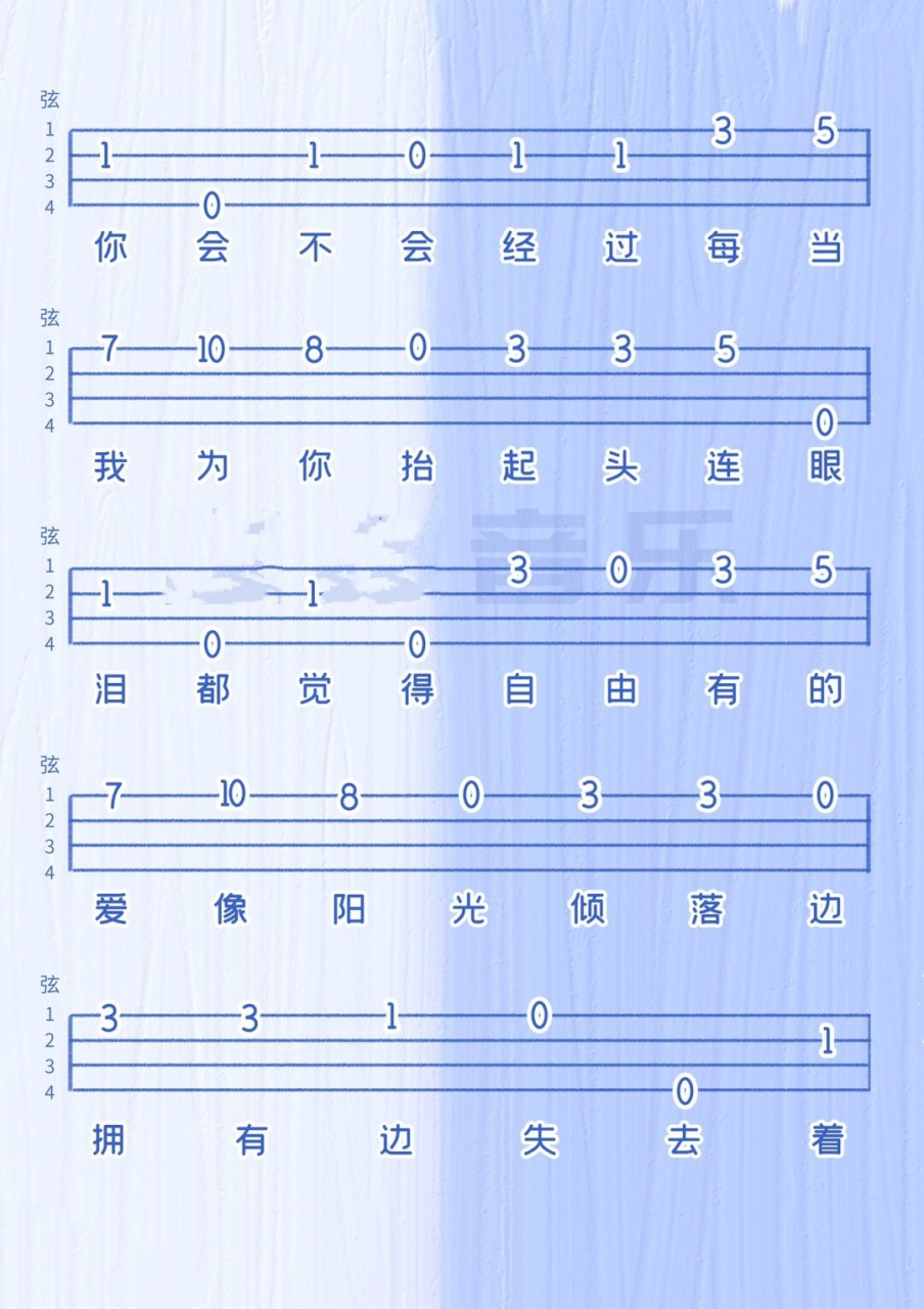 一分钟学会《追光者》尤克里里