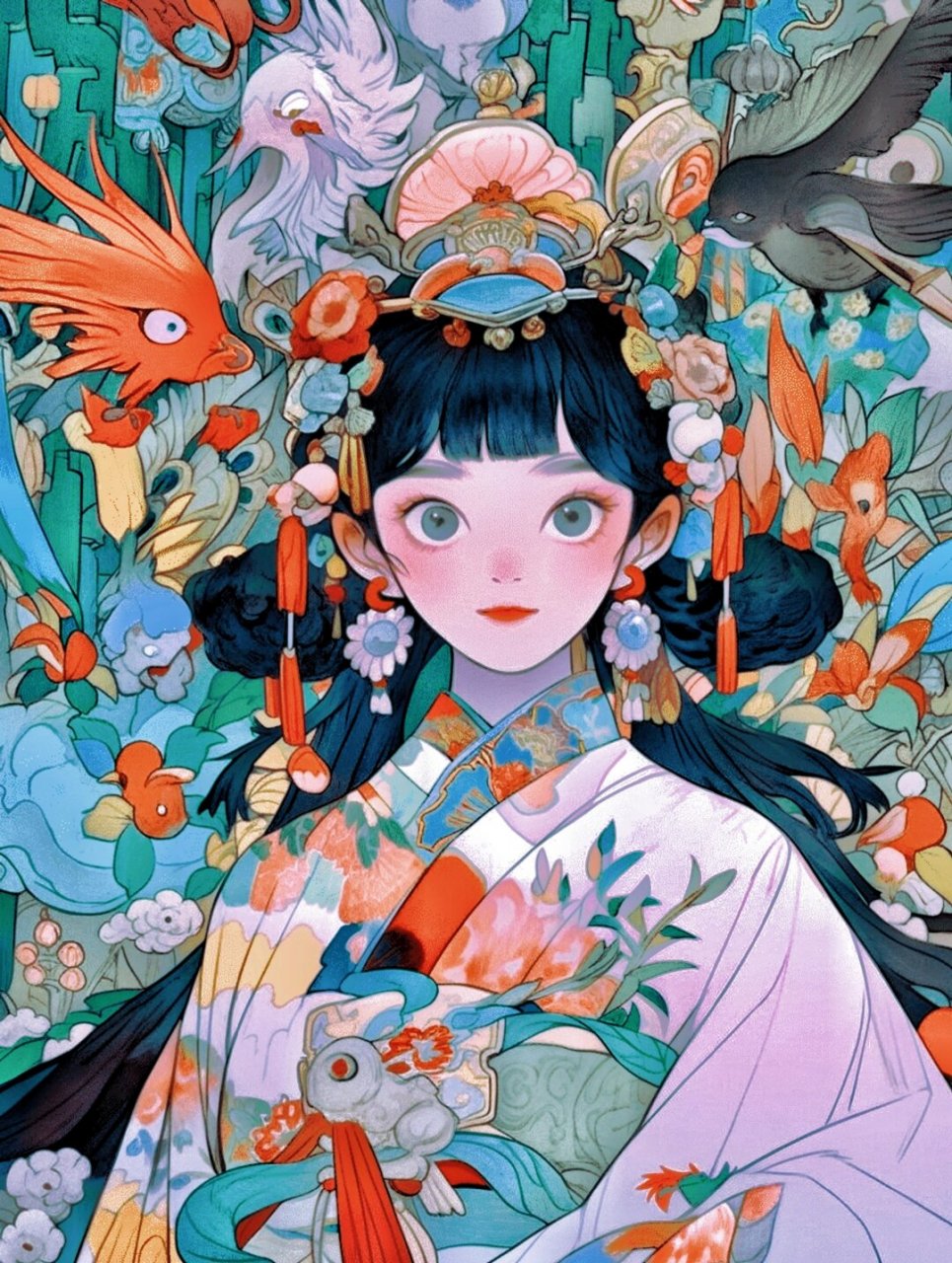 国风国潮动漫  国风和国潮插画作为数字艺术的一种表现形式,近年来