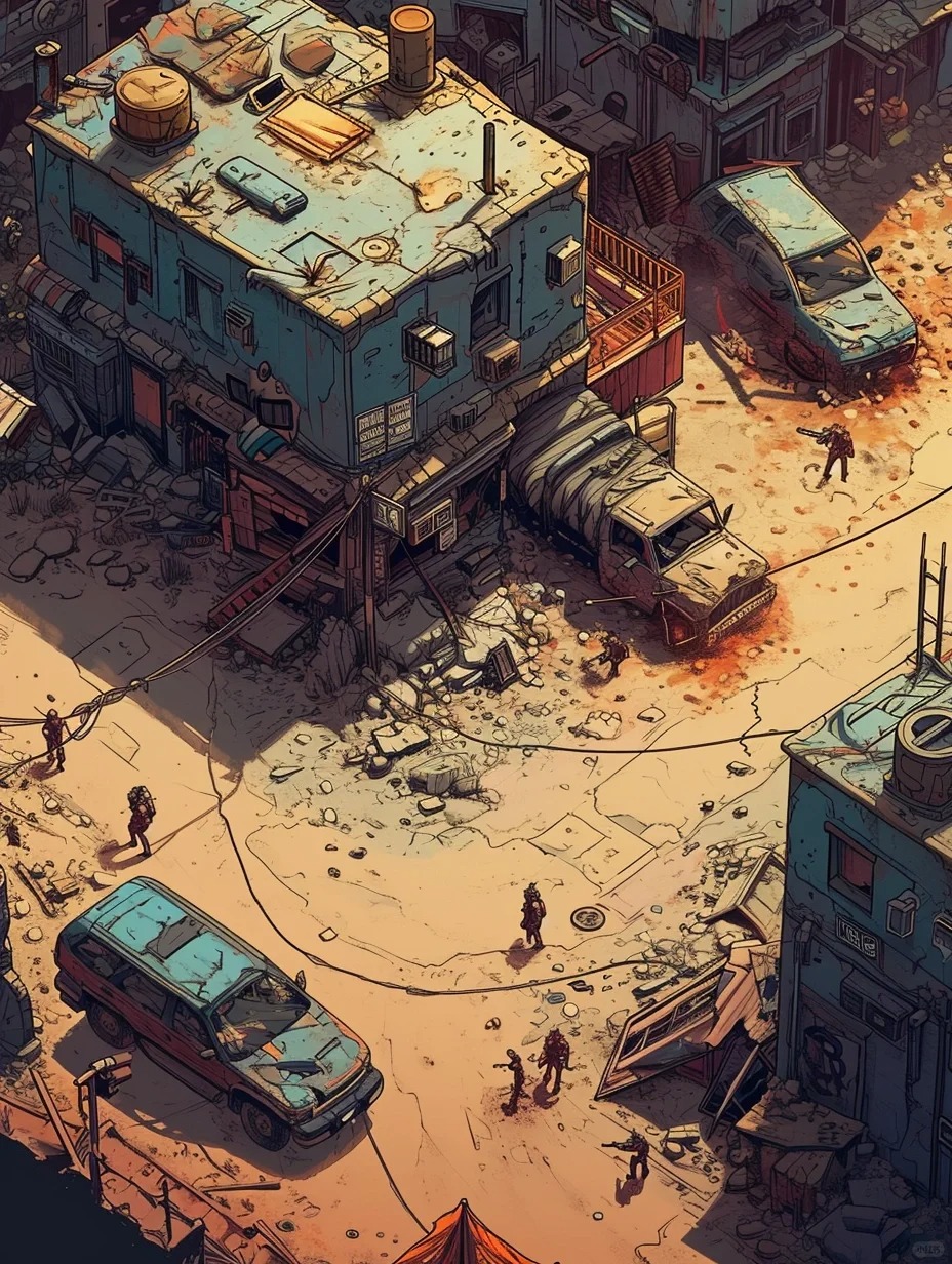 在末日小镇荒凉的日子里,我仿佛置身于一个被遗忘的世界