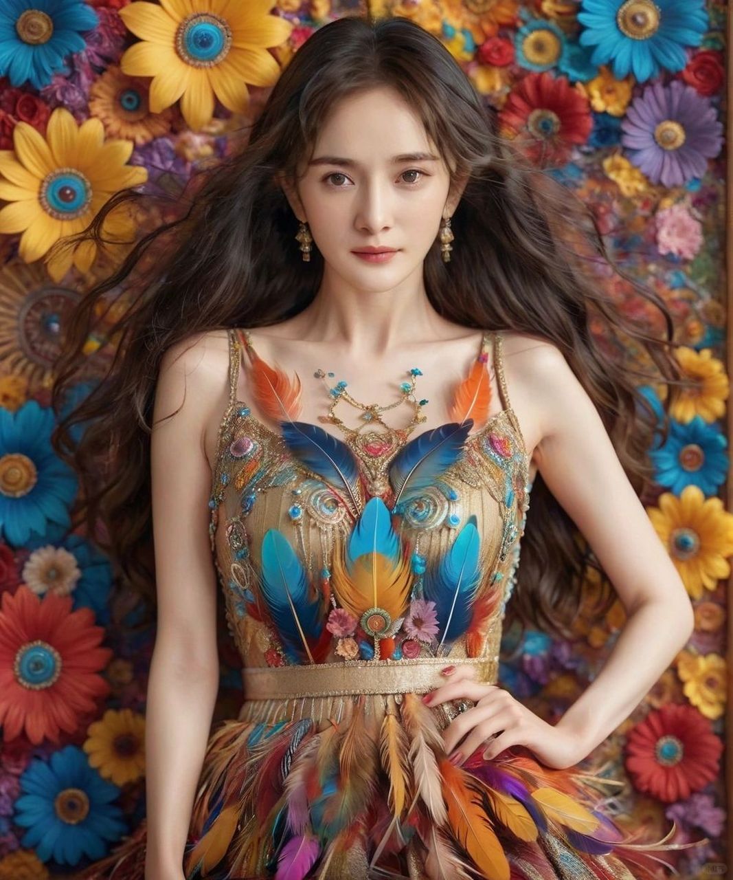 i比不过真人系列,杨幂的眼睛和身材是ai都仿不出来的,太有特色了