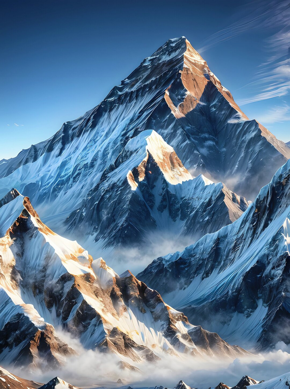 7615  那座山脉,它的山峰高耸入云,仿佛是大地的守护者,屹立不倒.