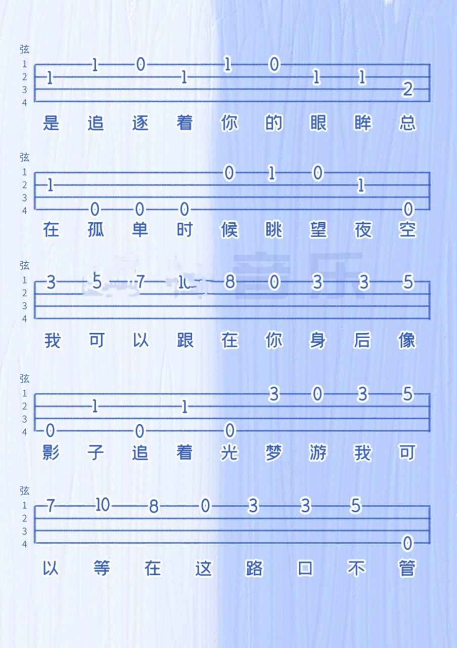 一分钟学会《追光者》尤克里里