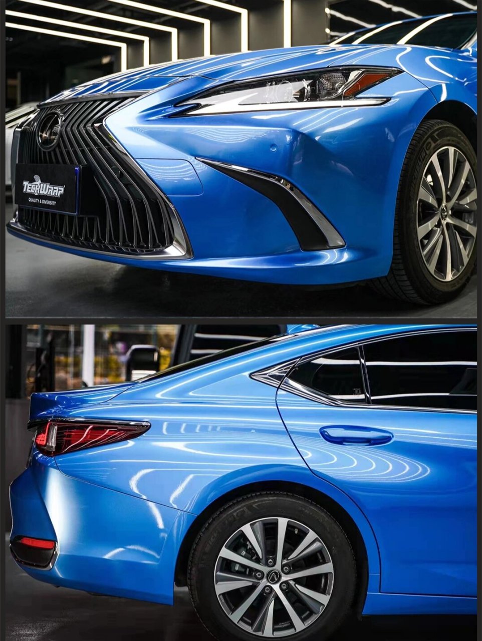 这颜值这质感真的绝了6015雷克萨斯es改色  蓝色控们,你们在哪里?