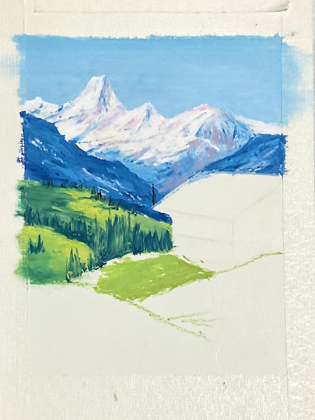 山川山花浪漫附色号步骤