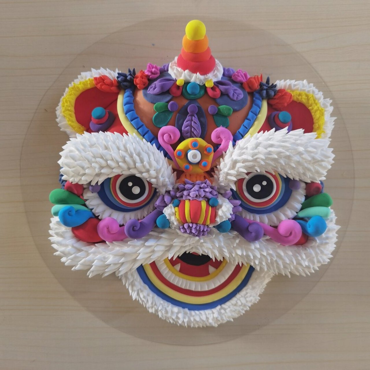 粘土醒狮来啦～～～  新一轮的原创粘土手工创作,将焦点聚集在打造