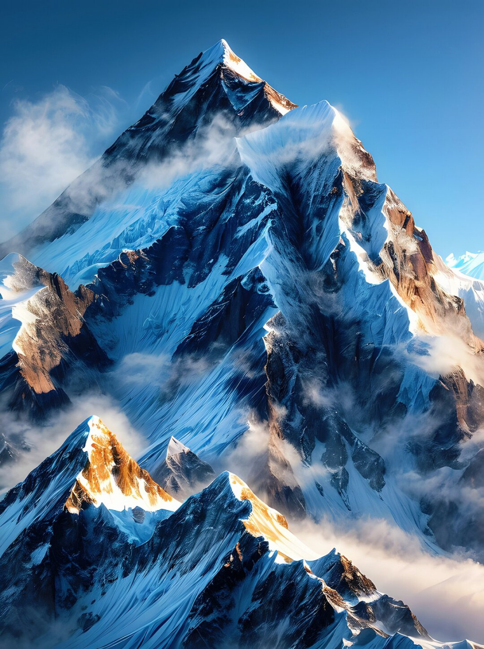 7615  那座山脉,它的山峰高耸入云,仿佛是大地的守护者,屹立不倒.