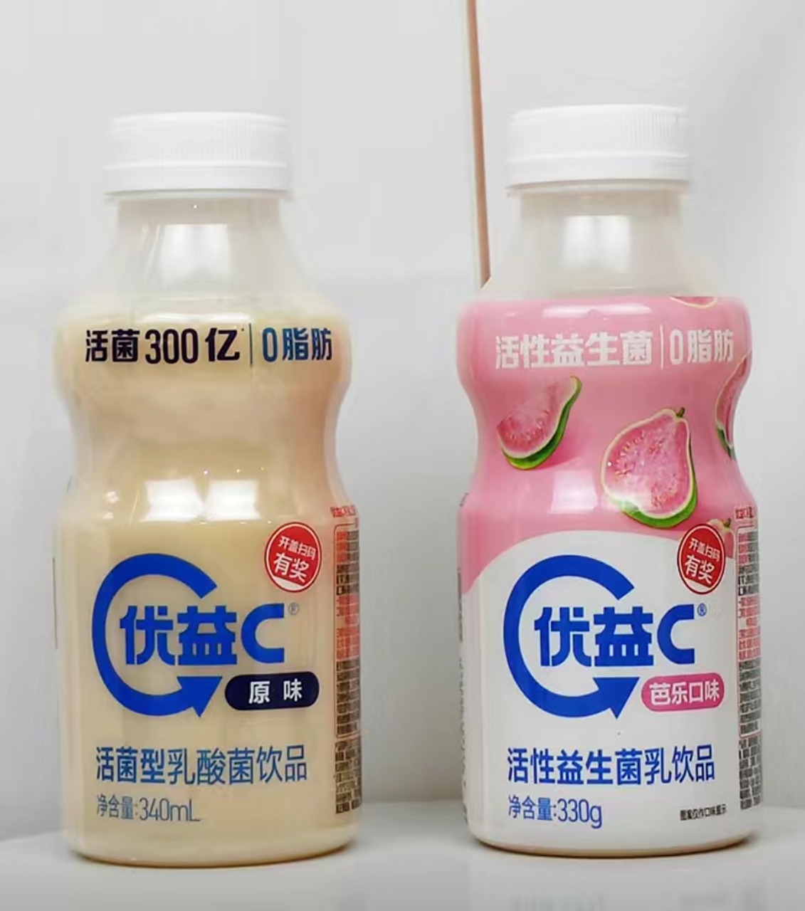 蒙牛优益c(0卡):蒙牛出品的一款0卡,无添加,低糖,高维c的饮料. 2..