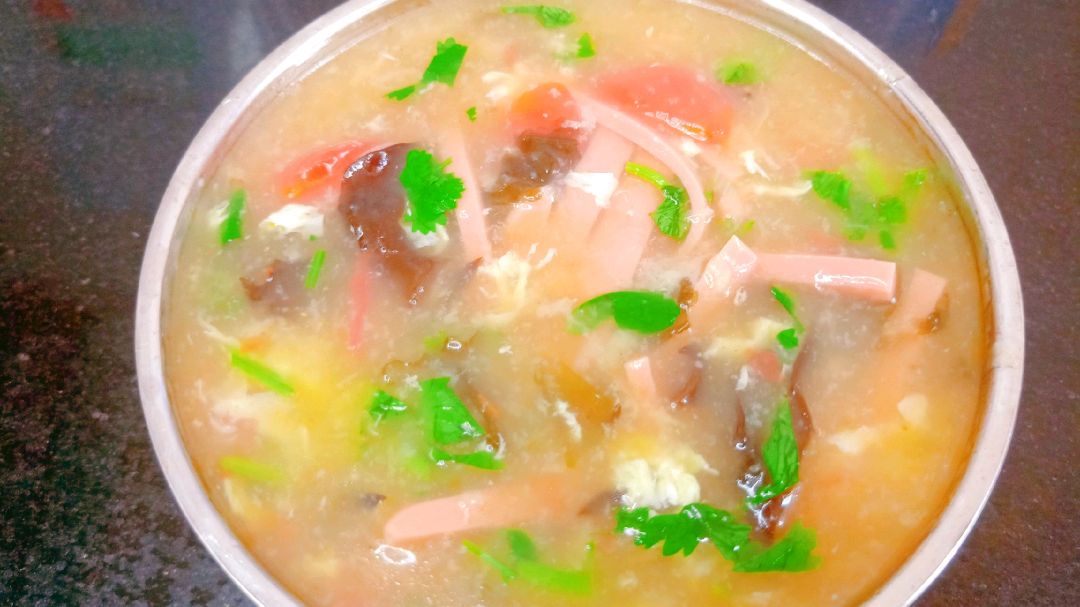 今天来一个山西版的咸面汤,儿子喝了两碗,太给面了