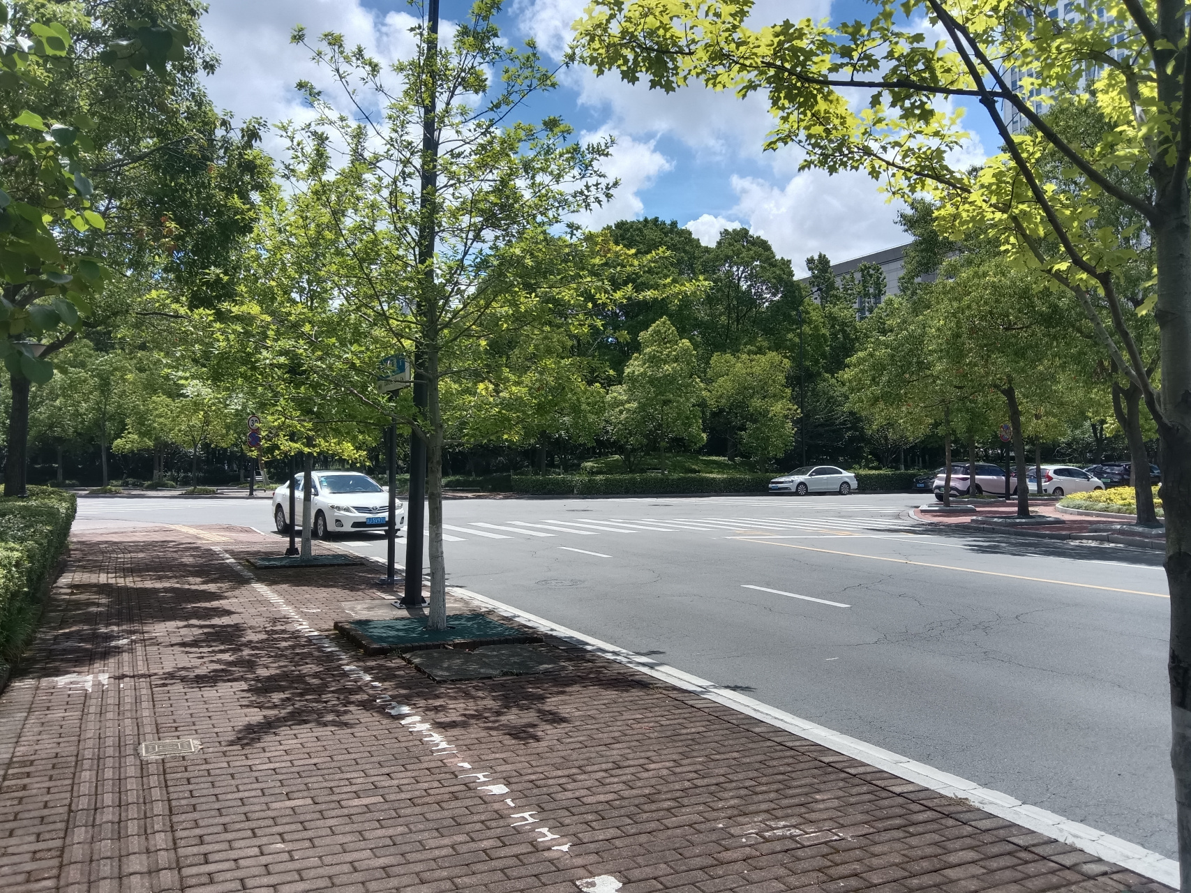 这么个大热天的中午,我顶着烈日在太阳下走了10多分钟,全身是汗.