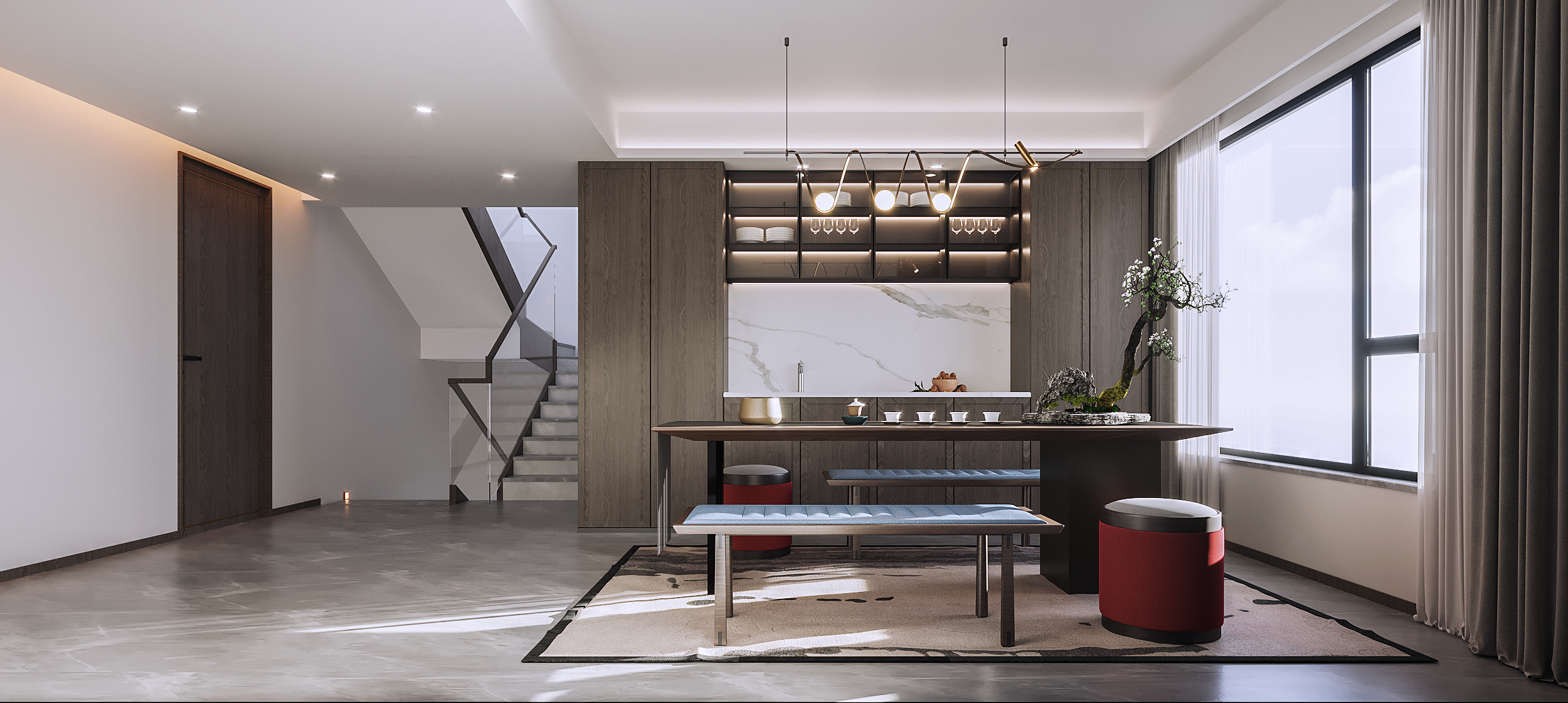 贵州金元国际新城复式楼装修效果图